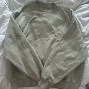 ESSENTIALS Crewneck Sweater in Sage